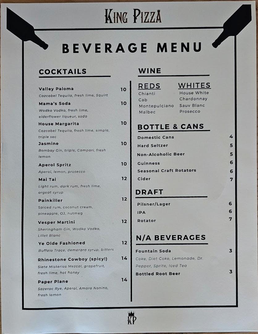 King Pizza Menu image 6